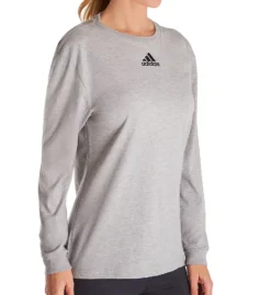 Adidas Amplifier Cotton Long Sleeve Crew Neck Tee 12HM