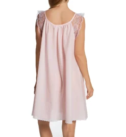 Amanda Rich Short Sleeve With Lace Trim Cotton Gown 106-80 -Freya Fashion Shop amanda rich amri01 106 80 bs