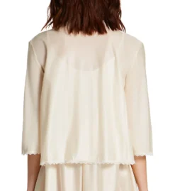 Amanda Rich Tricot Bed Jacket With Lace AR152 -Freya Fashion Shop amanda rich amri01 ar152 bs