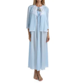 Amanda Rich Tricot Bed Jacket With Lace AR152 -Freya Fashion Shop amanda rich amri01 ar152 cs1