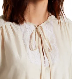 Amanda Rich Tricot Bed Jacket With Lace AR152 -Freya Fashion Shop amanda rich amri01 ar152 cs2