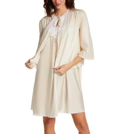 Amanda Rich Tricot Bed Jacket With Lace AR152 -Freya Fashion Shop amanda rich amri01 ar152 cs3