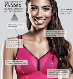 Anita Active Air Control Wire Free Sports Bra 5544 -Freya Fashion Shop anita anit01 5544 cs5