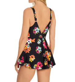 Anne Cole Island Bloom Plunge Swim Dress 20MD60I -Freya Fashion Shop anne cole anne01 20md60i bs