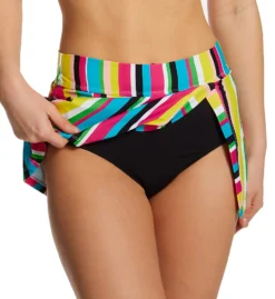 Anne Cole Lawn Chair Paneled Side Slit Swim Skirt MB41384 -Freya Fashion Shop anne cole anne01 mb41384 cs1