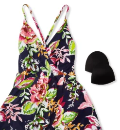 Anne Cole Tropical Bloom Surplice Maillot Swim Dress MD61061 -Freya Fashion Shop anne cole anne01 md61061 cs6