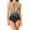 Anne Cole Flower Field Print Key Hole High Neck Swimsuit MO06469 -Freya Fashion Shop anne cole anne01 mo06469 gs