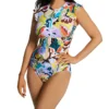 Anne Cole Kashmir Paisley Flutter Sleeve Zip 1 Pc Swimsuit MO0796 -Freya Fashion Shop anne cole anne01 mo0796 gs