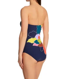 Anne Cole Petal Party Classic Strapless One Piece Swimsuit MO09950 -Freya Fashion Shop anne cole anne01 mo09950 bs