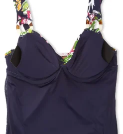 Anne Cole Tropical Bloom Twist Front Tankini Swim Top MT22961 -Freya Fashion Shop anne cole anne01 mt22961 cs6