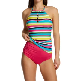 Anne Cole Lawn Chair Tab Front High Neck Tankini Swim Top MT29584 -Freya Fashion Shop anne cole anne01 mt29584 cs1