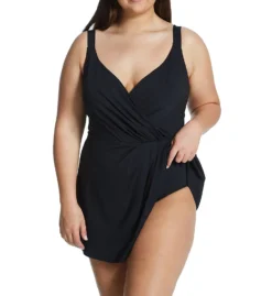 Anne Cole Plus Size Live In Color Surplice Mio Swim Dress PD61001 -Freya Fashion Shop anne cole anne01 pd61001 cs1