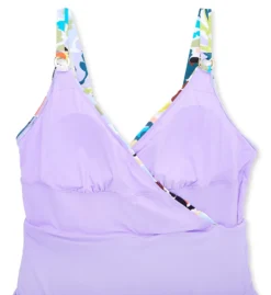 Anne Cole Plus Size Kashmir Paisley Surplice 1 Pc Swim Dress PD6106 -Freya Fashion Shop anne cole anne01 pd6106 cs5