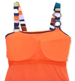 Anne Cole Plus Sandy Waves Asymmetric One Piece Swimsuit PO02785 -Freya Fashion Shop anne cole anne01 po02785 cs6