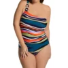 Anne Cole Plus Sandy Waves Asymmetric One Piece Swimsuit PO02785 -Freya Fashion Shop anne cole anne01 po02785 gs