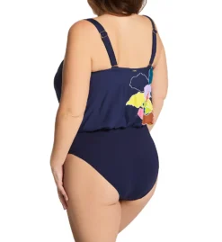 Anne Cole Plus Size Petal Party Strapless 1 Pc Swimsuit PO06150 -Freya Fashion Shop anne cole anne01 po06150 bs