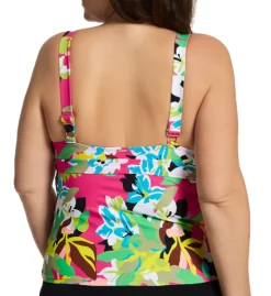 Anne Cole Plus Size Cabana Party Tri Tankini Swim Top PT24665 -Freya Fashion Shop anne cole anne01 pt24665 bs
