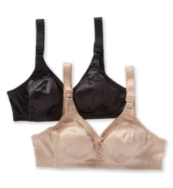 Bali Double Support Cool Comfort Wirefree Bra - 2 Pack 3820PK -Freya Fashion Shop bali bal001 3820pk cs2