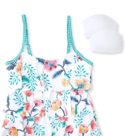 Beach House Floral Fantasy Jane Ruffle Tankini Swim Top H04025 -Freya Fashion Shop beach house beah01 h04025 cs6