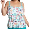 Beach House Woman Floral Fantasy Jane Ruffle Tankini Swim Top HW04096 -Freya Fashion Shop beach house woman bhw01 hw04096 gs