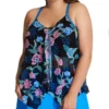 Beach House Woman Floral Fantasy Kerry Mesh Layer Tankini Swim Top HW04355 -Freya Fashion Shop beach house woman bhw01 hw04355 gs