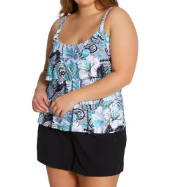 Beach House Woman Bohemian Bloom Jane Ruffle Tankini Swim Top HW11096 -Freya Fashion Shop beach house woman bhw01 hw11096 cs3