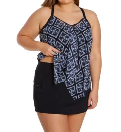 Beach House Woman Plus Size Paloma Beach Emma Pull On Swim Skirt HW58058 -Freya Fashion Shop beach house woman bhw01 hw58058 cs4