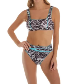Becca Animal Kingdom Olivia Square Neck Swim Top 243207 -Freya Fashion Shop becca bec01 243207 cs1