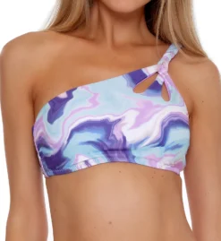 Becca Blue Agate Kimberly Asymmetrical Swim Top 283227
