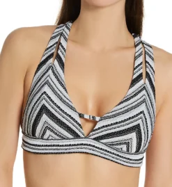 Becca Symphony Split Strap Halter Swim Top 423117