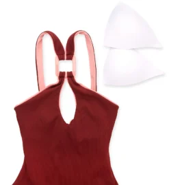 Becca Modern Edge Mikayla High Neck One Piece Swimsuit 541637 -Freya Fashion Shop becca bec01 541637 cs6