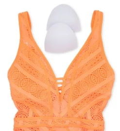 Becca Color Play Show & Tell Plunge One Piece Swimsuit 711037 -Freya Fashion Shop becca bec01 711037 cs5