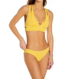 Becca Color Code Split Strap Halter Swim Top 853617 -Freya Fashion Shop becca bec01 853617 cs2