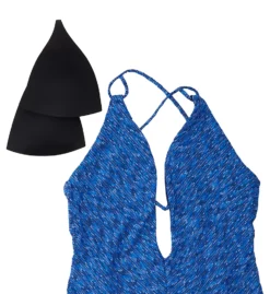 Becca Sundance Elizabeth Plunge Neck One Piece Swimsuit 921027 -Freya Fashion Shop becca bec01 921027 cs6