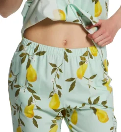BedHead Pajamas Pear Tree Short Sleeve Cropped PJ Set 2727101 -Freya Fashion Shop bedhead pajamas behe01 2727101 cs2