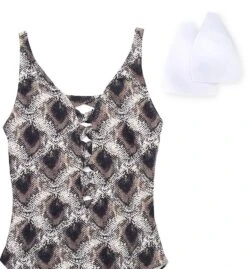 Bleu Rod Beattie Skin Games Lace Down One Piece Swimsuit 20221 -Freya Fashion Shop bleu rod beattie bleu01 20221 cs2