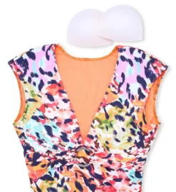 Bleu Rod Beattie Party Animal Cap Sleeve Mio One Piece Swimsuit A23206 -Freya Fashion Shop bleu rod beattie bleu01 a23206 cs6