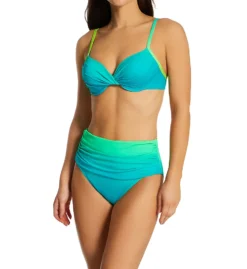 Bleu Rod Beattie Cool Breeze Shirred High Waist Swim Bottom B23902 -Freya Fashion Shop bleu rod beattie bleu01 b23902 cs1