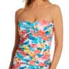 Bleu Rod Beattie Blooming Chic Draped Ring Bandini Swim Top BC22467