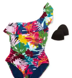 Bleu Rod Beattie On A Brighter Note One Shoulder One Piece Swimsuit BN22210 -Freya Fashion Shop bleu rod beattie bleu01 bn22210 cs6