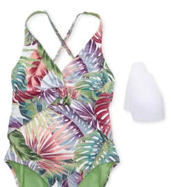 Bleu Rod Beattie It's A Breeze Plunge Drape Neck One Piece Swimsuit BZ22757 -Freya Fashion Shop bleu rod beattie bleu01 bz22757 cs6