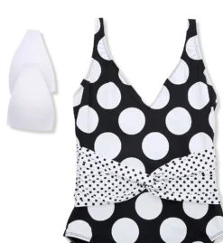 Bleu Rod Beattie Let's Get Dotty Plunge Mio One Piece Swimsuit D21793 -Freya Fashion Shop bleu rod beattie bleu01 d21793 cs6