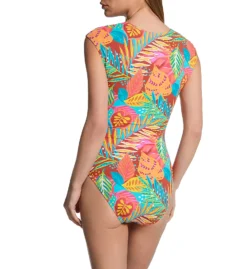 Bleu Rod Beattie The Heat Is On Cap Sleeve Mio One Piece Swimsuit HT23206 -Freya Fashion Shop bleu rod beattie bleu01 ht23206 bs