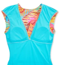 Bleu Rod Beattie The Heat Is On Cap Sleeve Mio One Piece Swimsuit HT23206 -Freya Fashion Shop bleu rod beattie bleu01 ht23206 cs5
