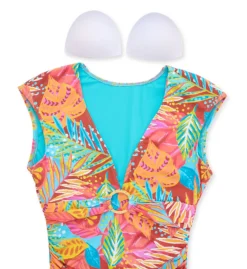 Bleu Rod Beattie The Heat Is On Cap Sleeve Mio One Piece Swimsuit HT23206 -Freya Fashion Shop bleu rod beattie bleu01 ht23206 cs6