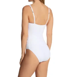 Bleu Rod Beattie Kore Shirred Bandeau Mio One Piece Swimsuit K00978 -Freya Fashion Shop bleu rod beattie bleu01 k00978 bs