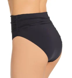 Bleu Rod Beattie Rufflicious High Waist Side Shirred Swim Bottom K21924 -Freya Fashion Shop bleu rod beattie bleu01 k21924 bs