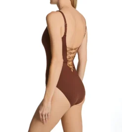 Bleu Rod Beattie Let's Get Knotty Lace Down One Piece Swimsuit KN22232 -Freya Fashion Shop bleu rod beattie bleu01 kn22232 bs