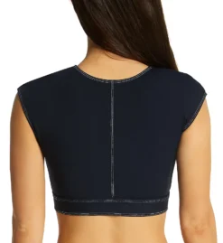 Bleu Rod Beattie A Fine Line Cap Sleeve Crop Swim Top L23115 -Freya Fashion Shop bleu rod beattie bleu01 l23115 bs