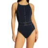 Bleu Rod Beattie A Fine Line Cross Back Mio One Piece Swimsuit L23230 -Freya Fashion Shop bleu rod beattie bleu01 l23230 gs